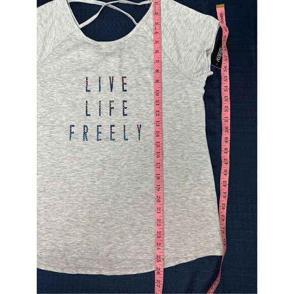 Ideology Women’s Grey Short Sleeve T-Shirt Top Size Large - Picture 8 of 12